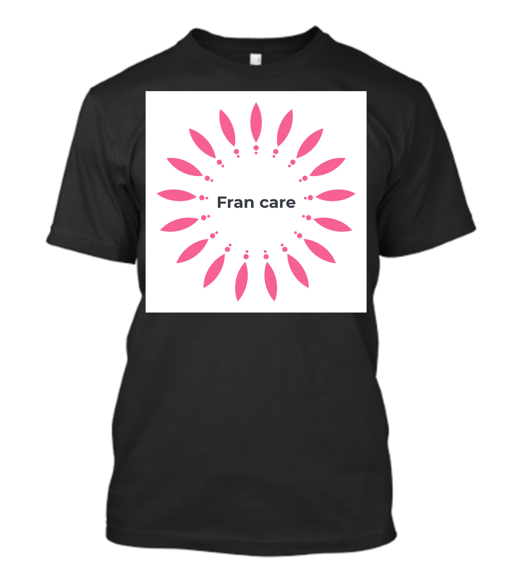 Fran Care Pink Petals Circular T-Shirt