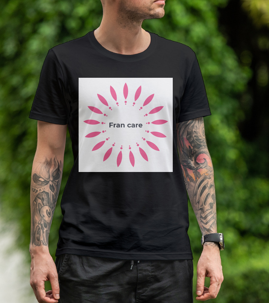 Fran Care Pink Petals Circular T-Shirt