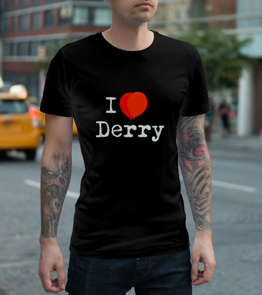 I Heart Derry Red Balloon Reference T-Shirt