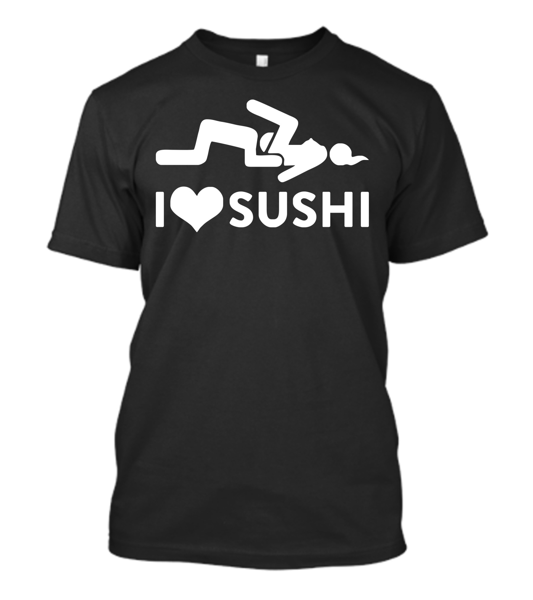 I Heart Sushi Funny Position Icons T-Shirt