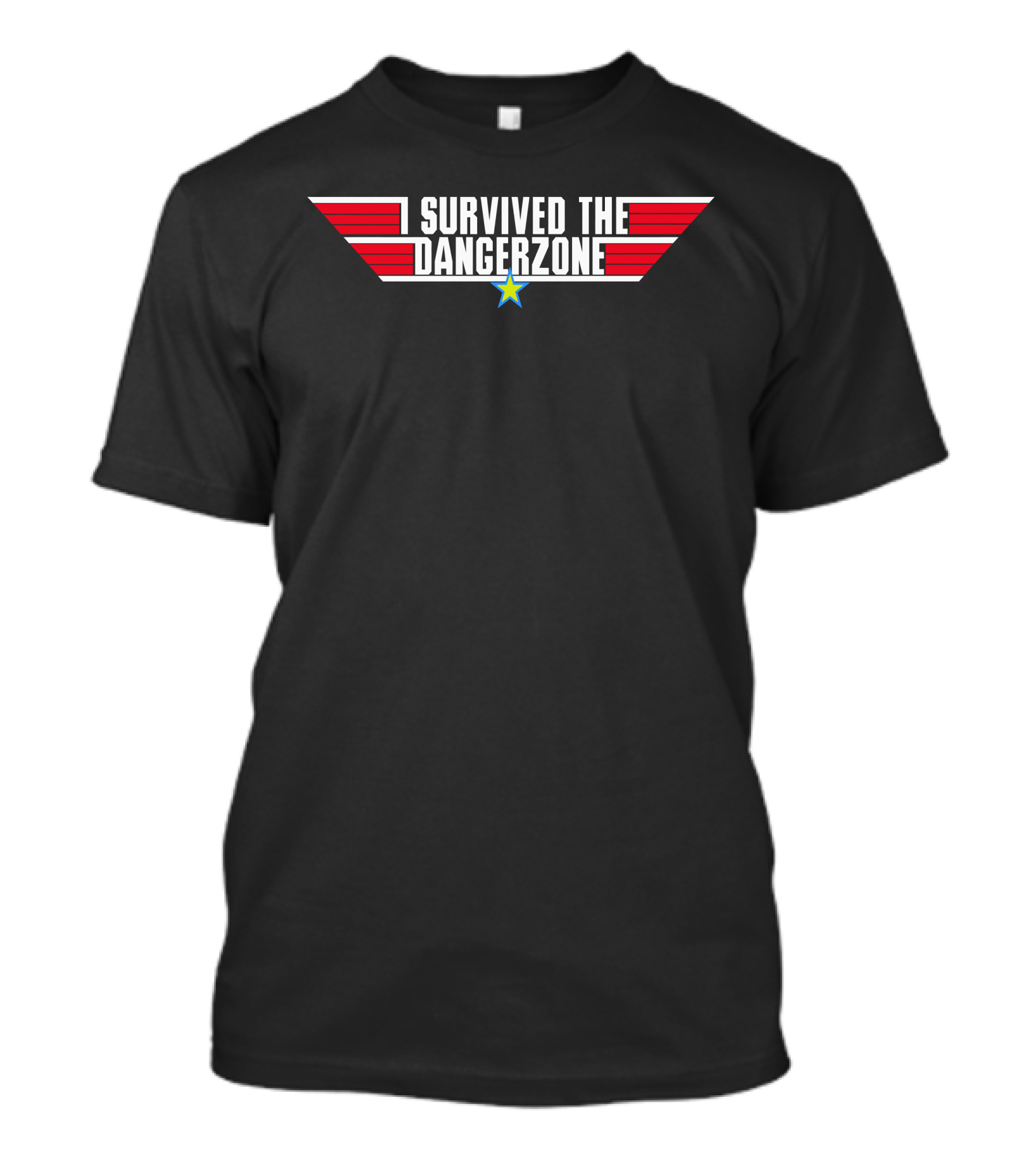 I Survived The Dangerzone Retro Star Badge T-Shirt