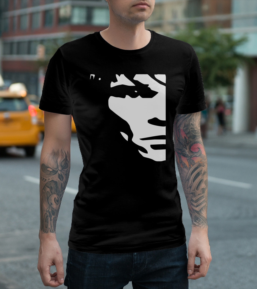 Ian Brown Stone Roses Black and White Face T-Shirt