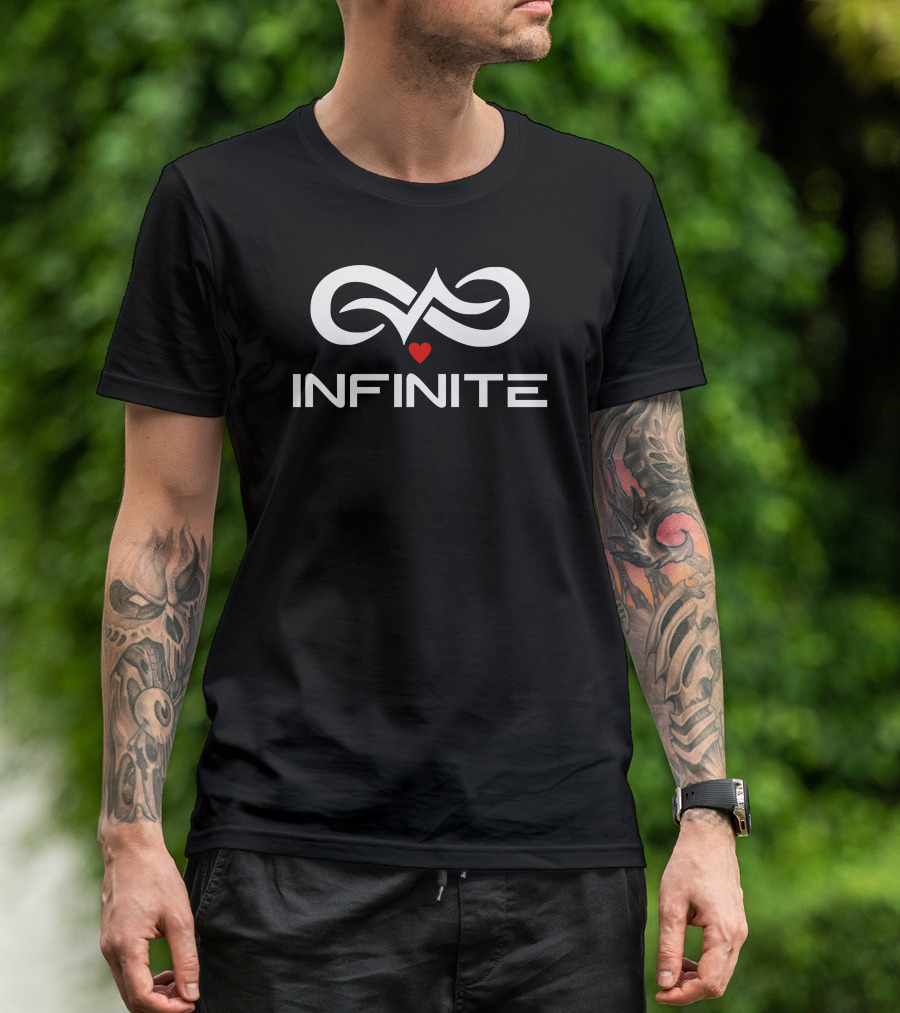 INFINITE Heart Symbol With Infinity Loop T-Shirt