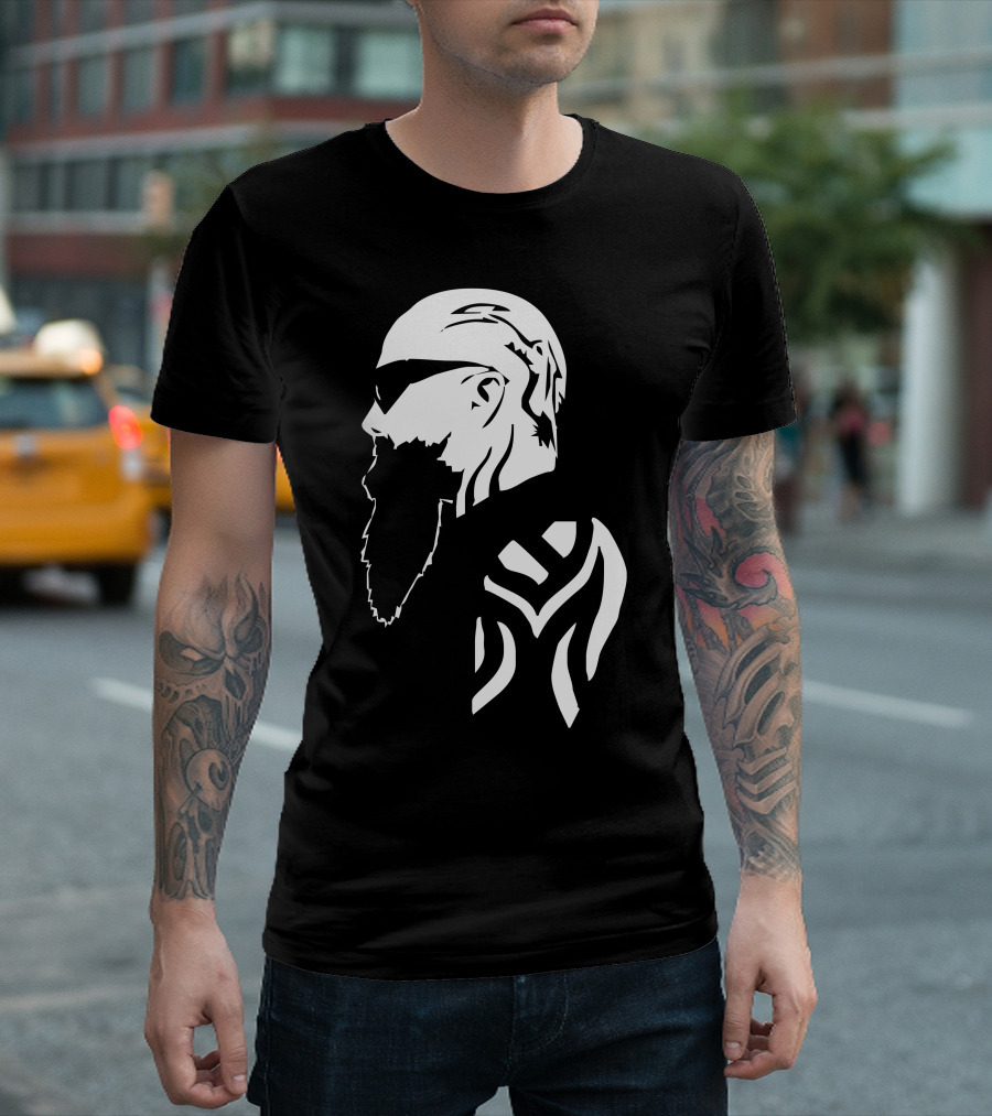 Kerry King Slayer Tribute Silhouette with Tribal Tattoo T-Shirt