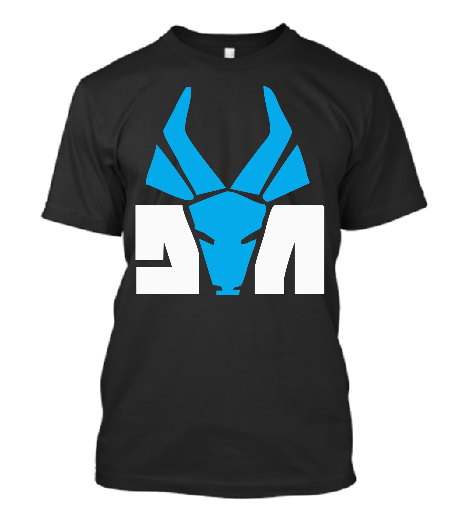 Die Antwoord Blue Antelope Icon White Stylized Text T-Shirt