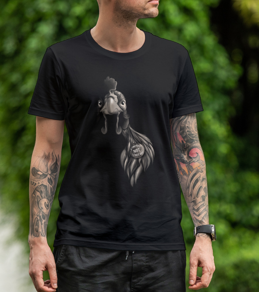 Liqid Ink Yellow Someone Not Something Rooster T-Shirt
