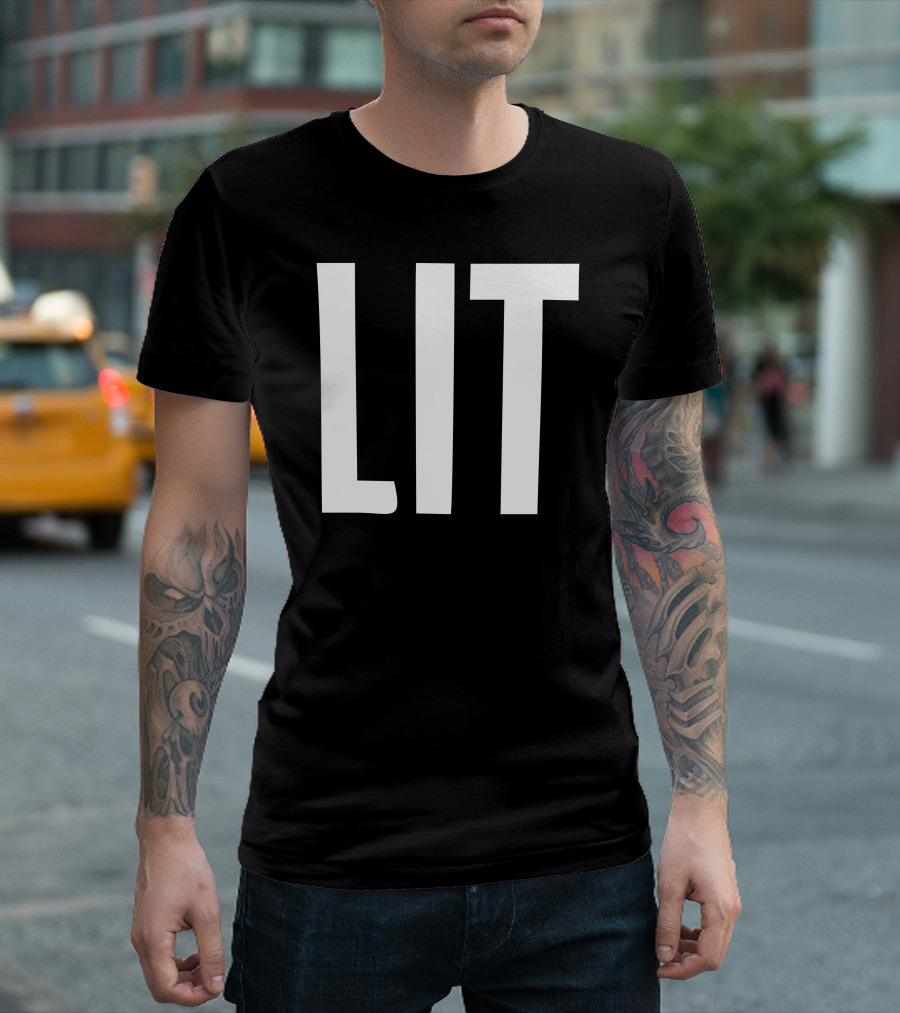 LIT Bold Typography T-Shirt