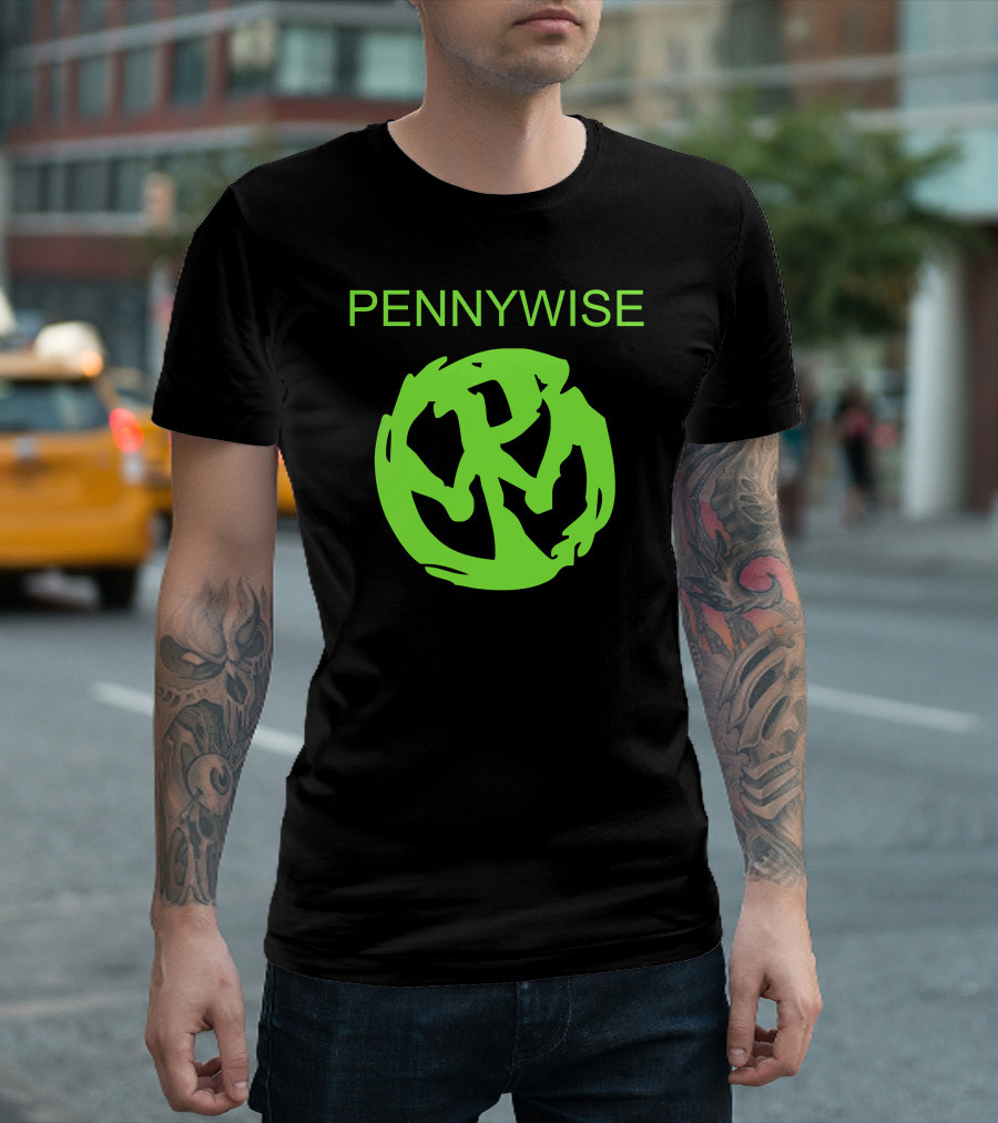 Pennywise Logo Lime Green T-Shirt