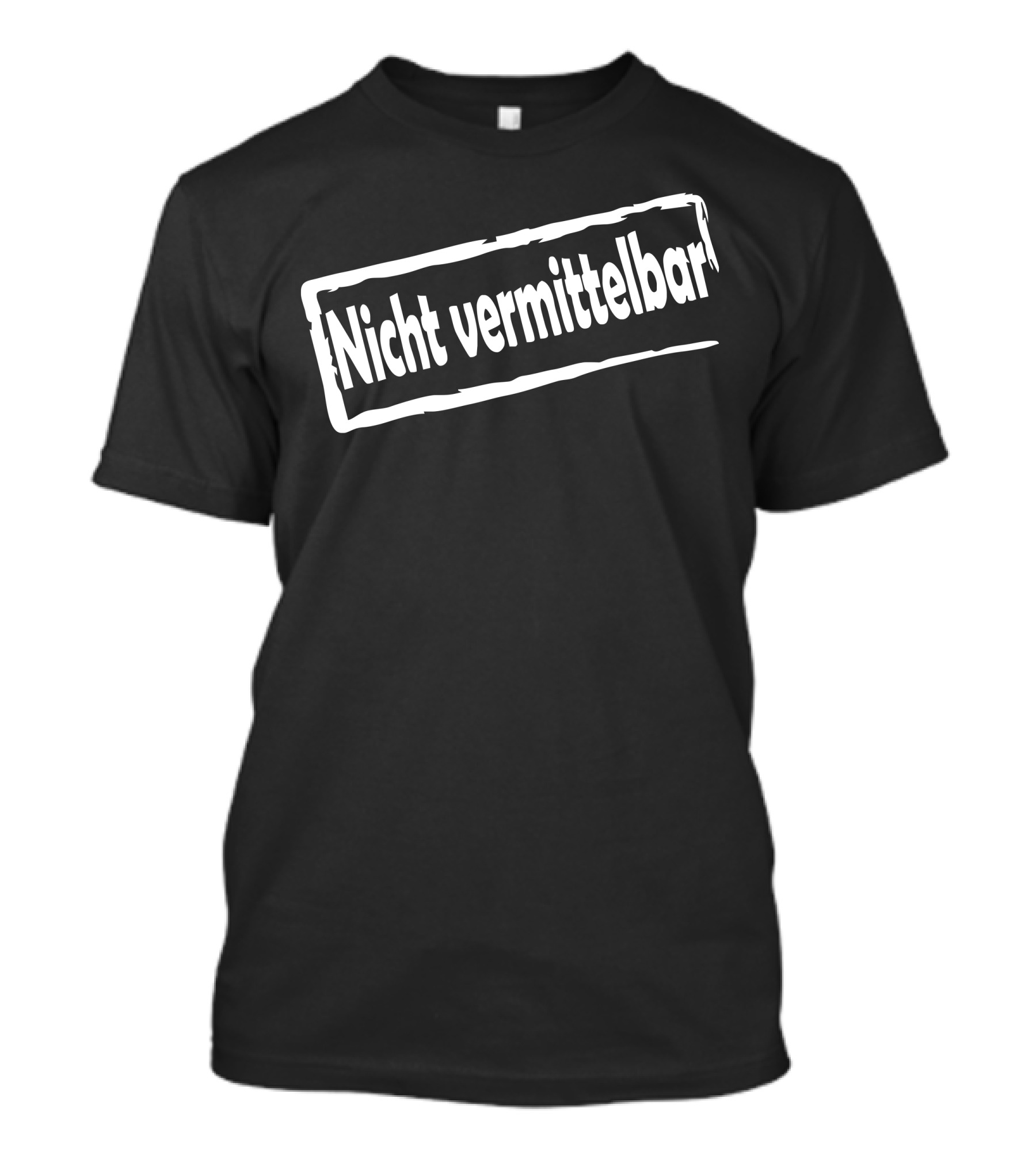 Nicht Vermittelbar Stempel Stil Slogan Humor T-Shirt