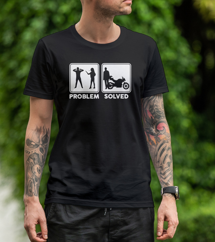 Problem Solved Biker Iconic T-Shirt