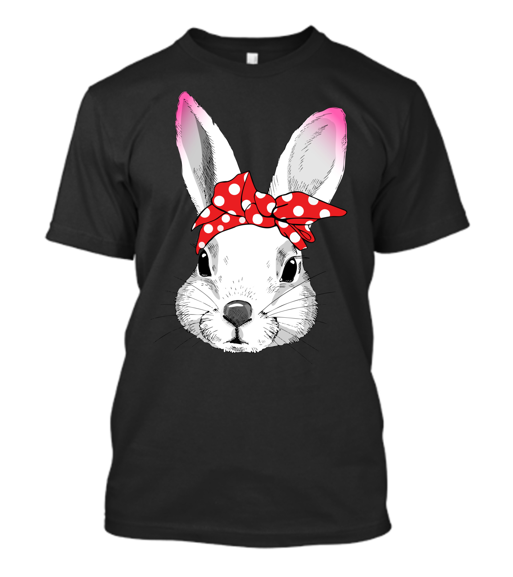 Rabbit With Red Polka Dot Bandana T-Shirt