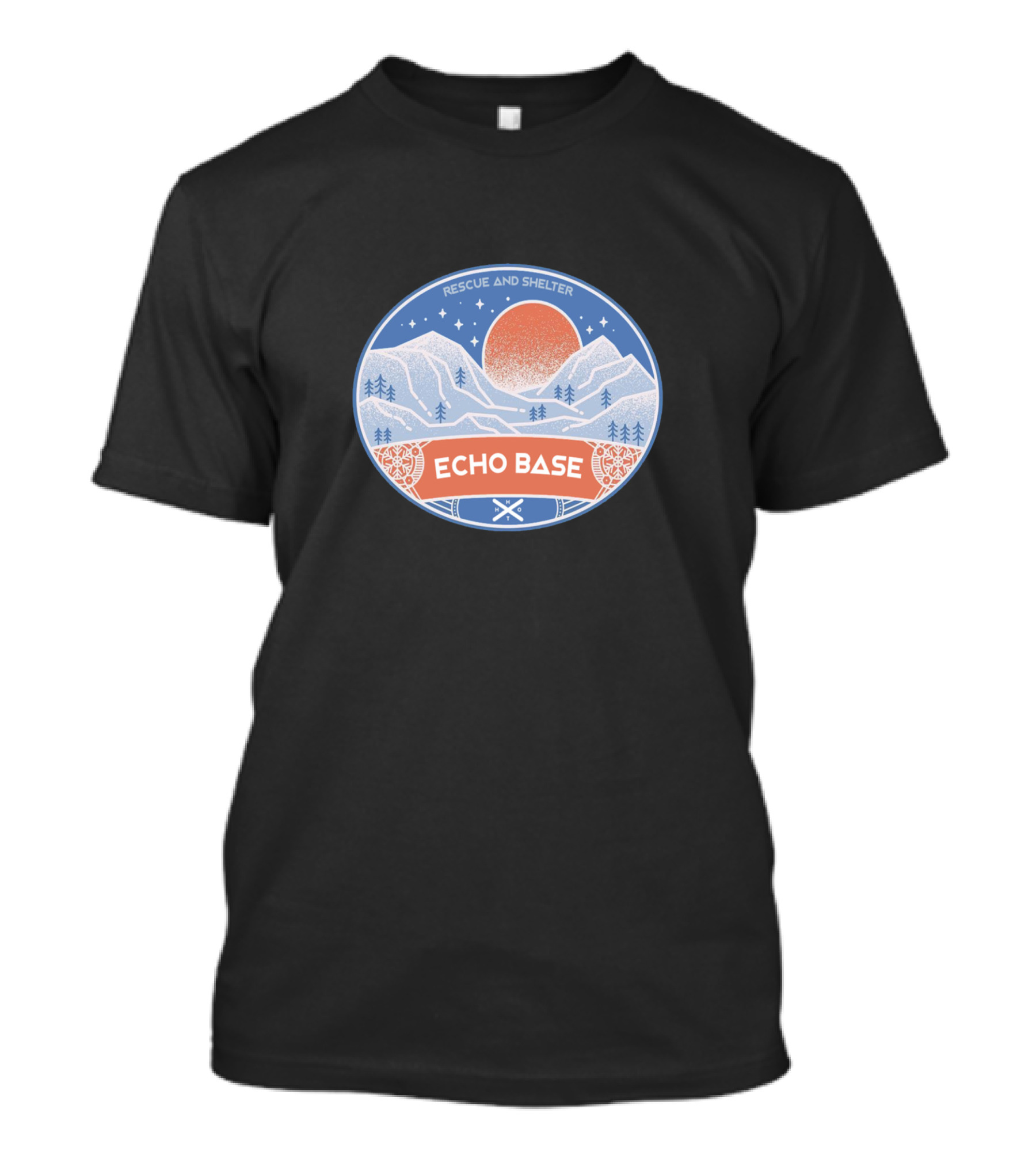 Rescue And Shelter Echo Base Hoth Star Wars Frozen Landscape T-Shirt
