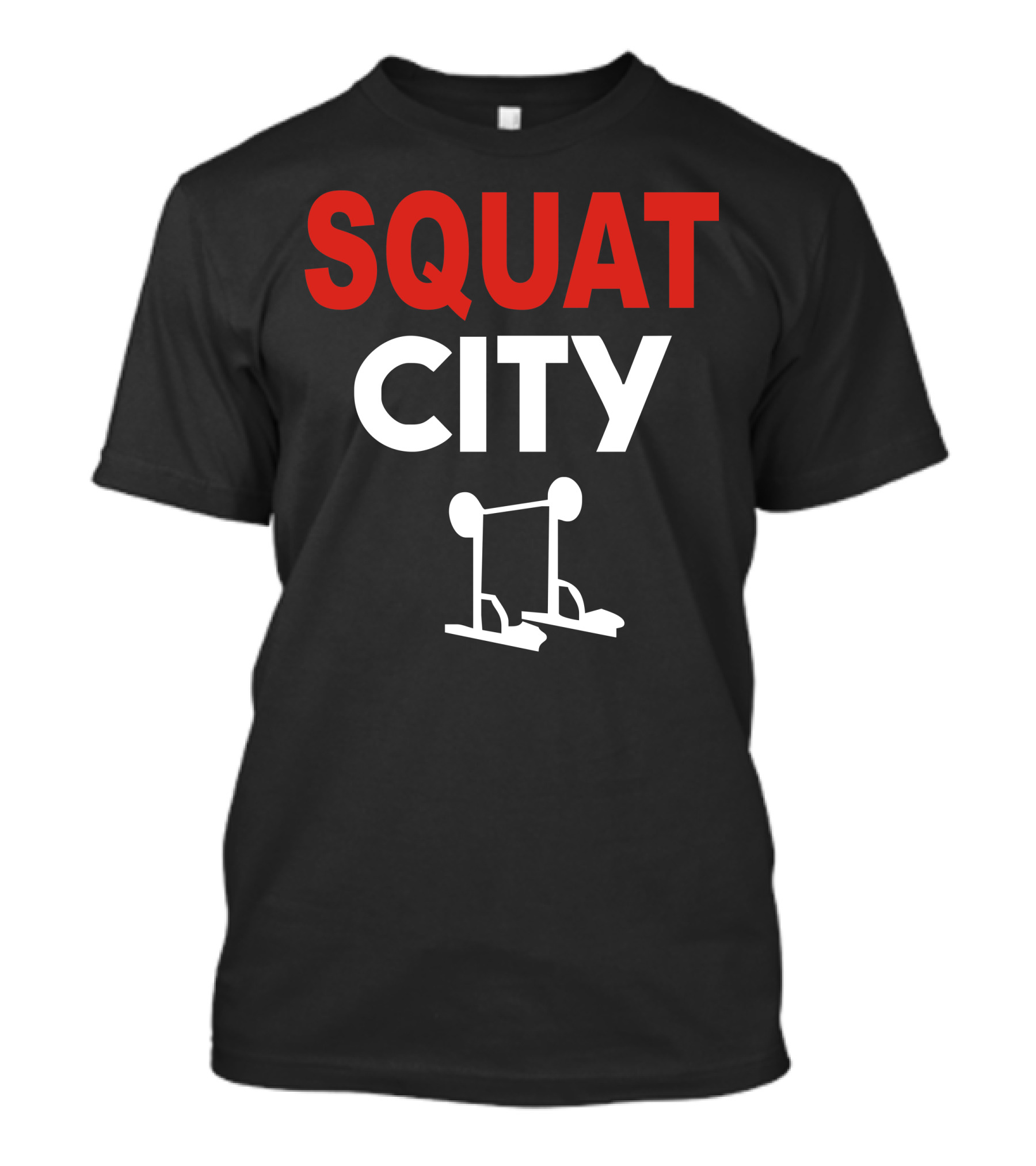 Squat City Powerlifting Gym Themed T-Shirt