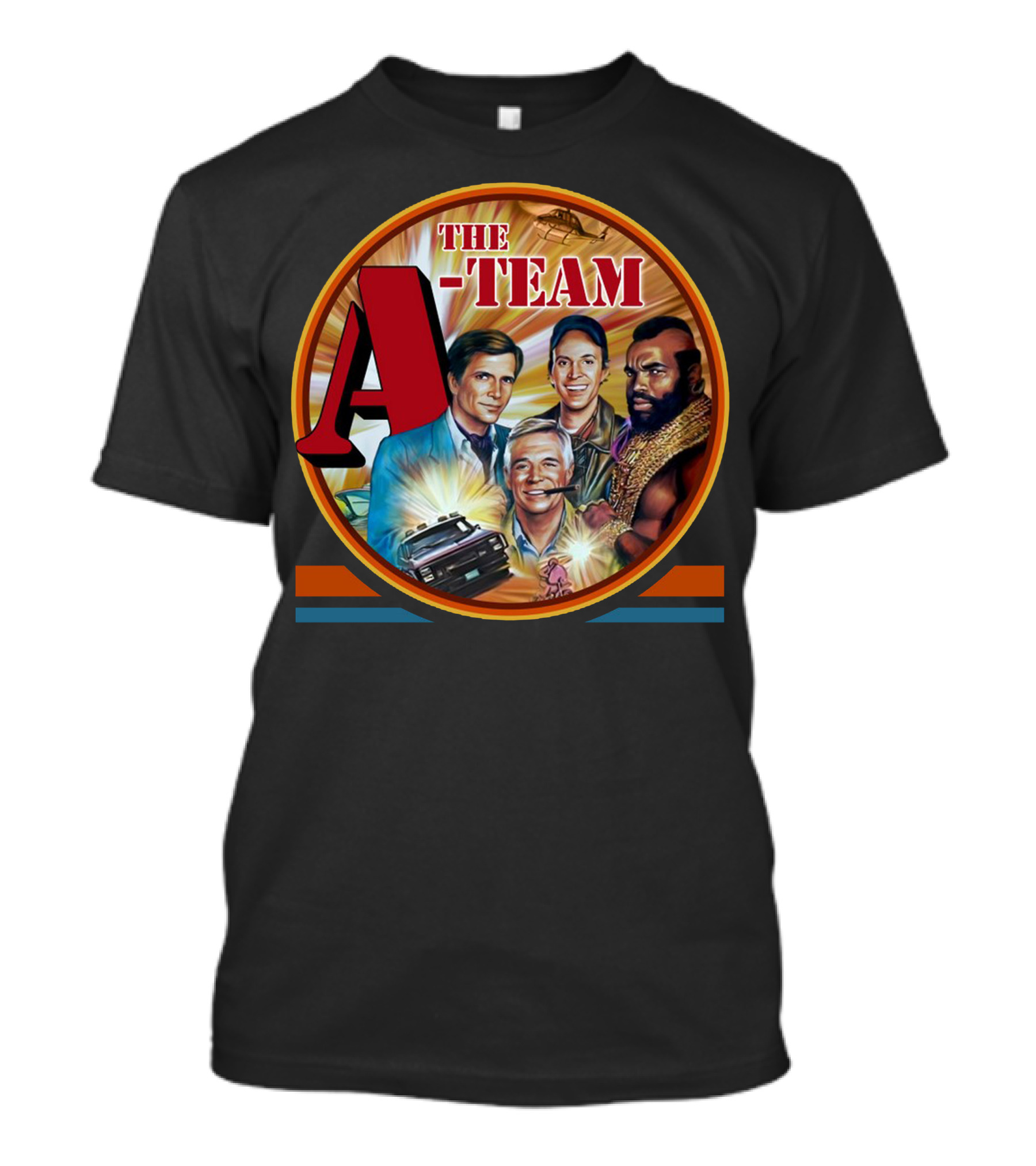 The A Team Helicopter Van Icons Classic Characters T-Shirt