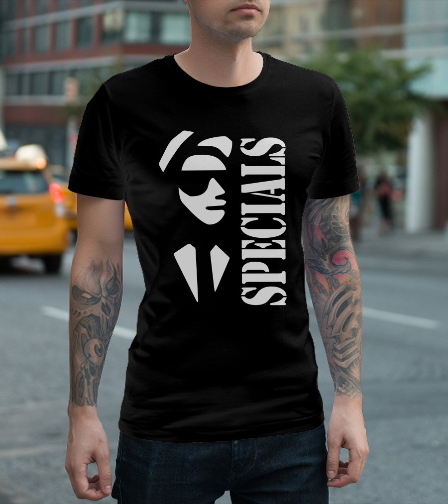 Specials Ska Band Logo Suit And Sunglasses T-Shirt