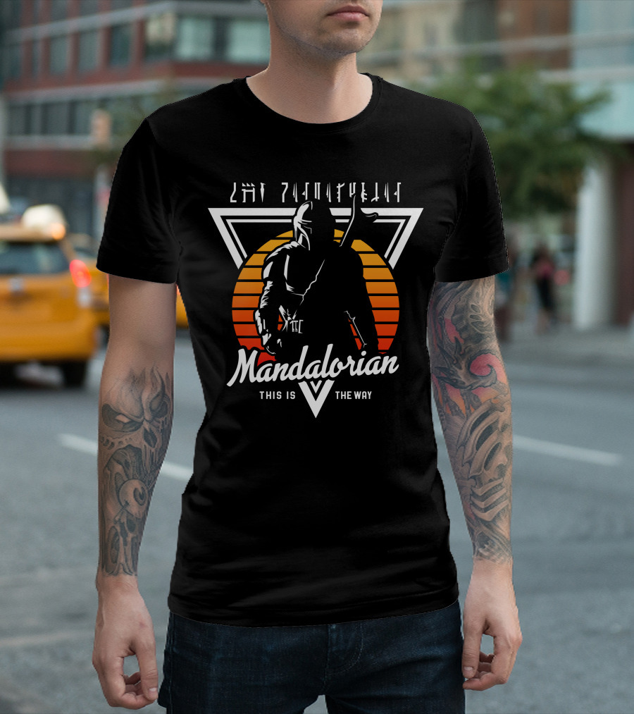 Mandalorian This Is The Way Retro Sunset T-Shirt