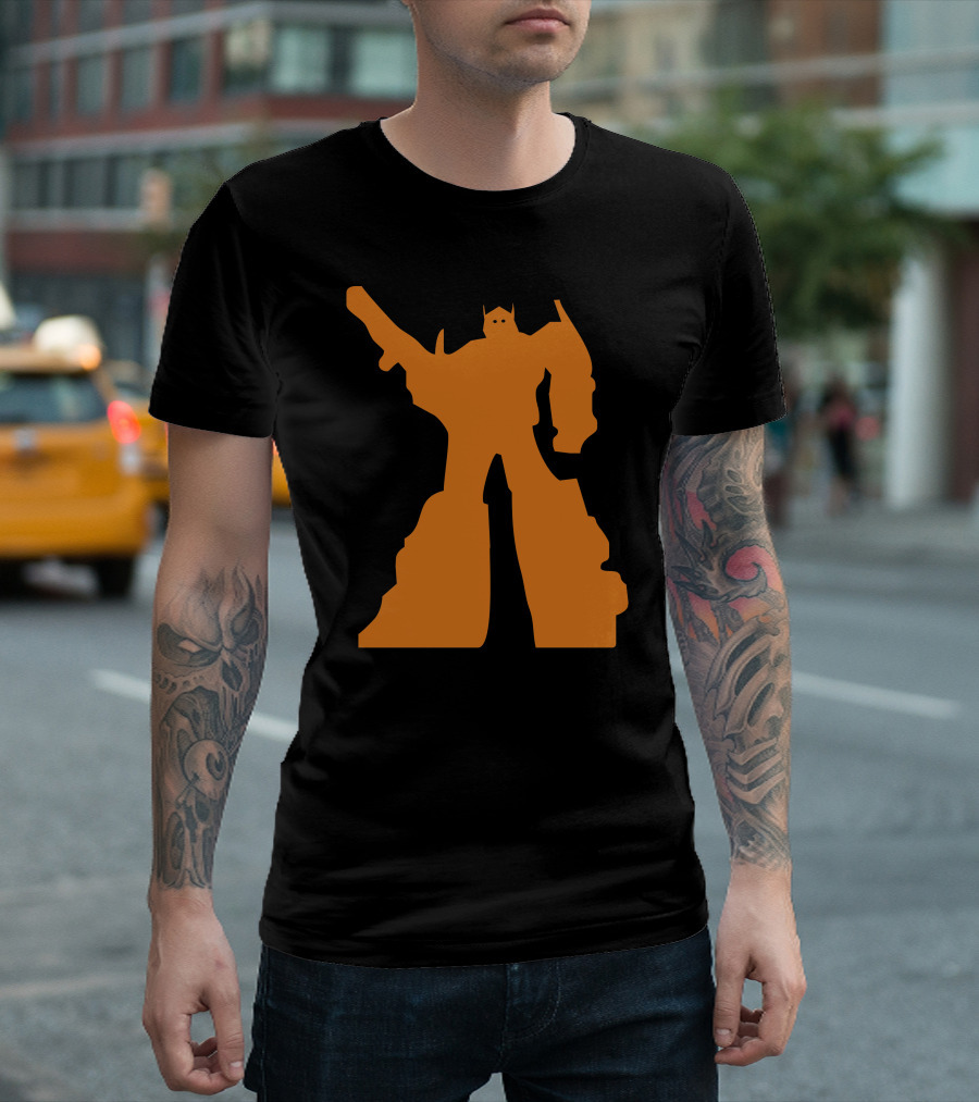 Optimus Prime Transformers Silhouette Orange T-Shirt