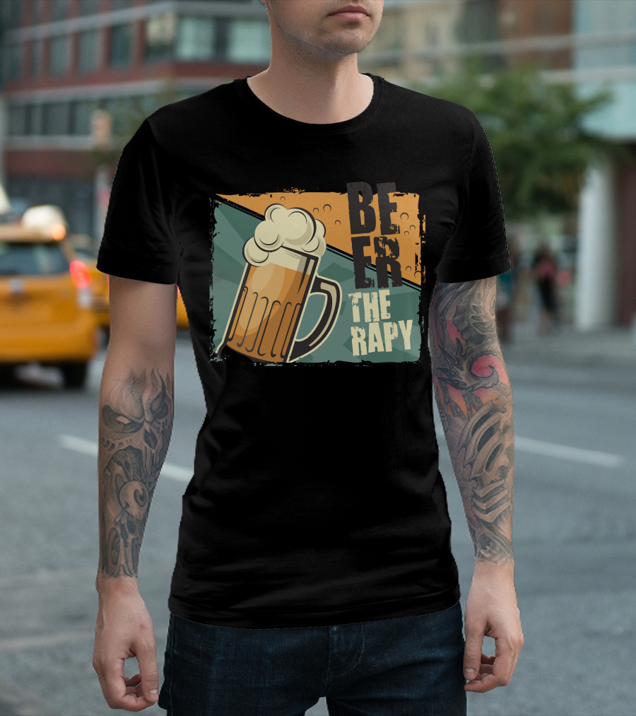 Beer Therapy Mug with Foam T-Shirt
