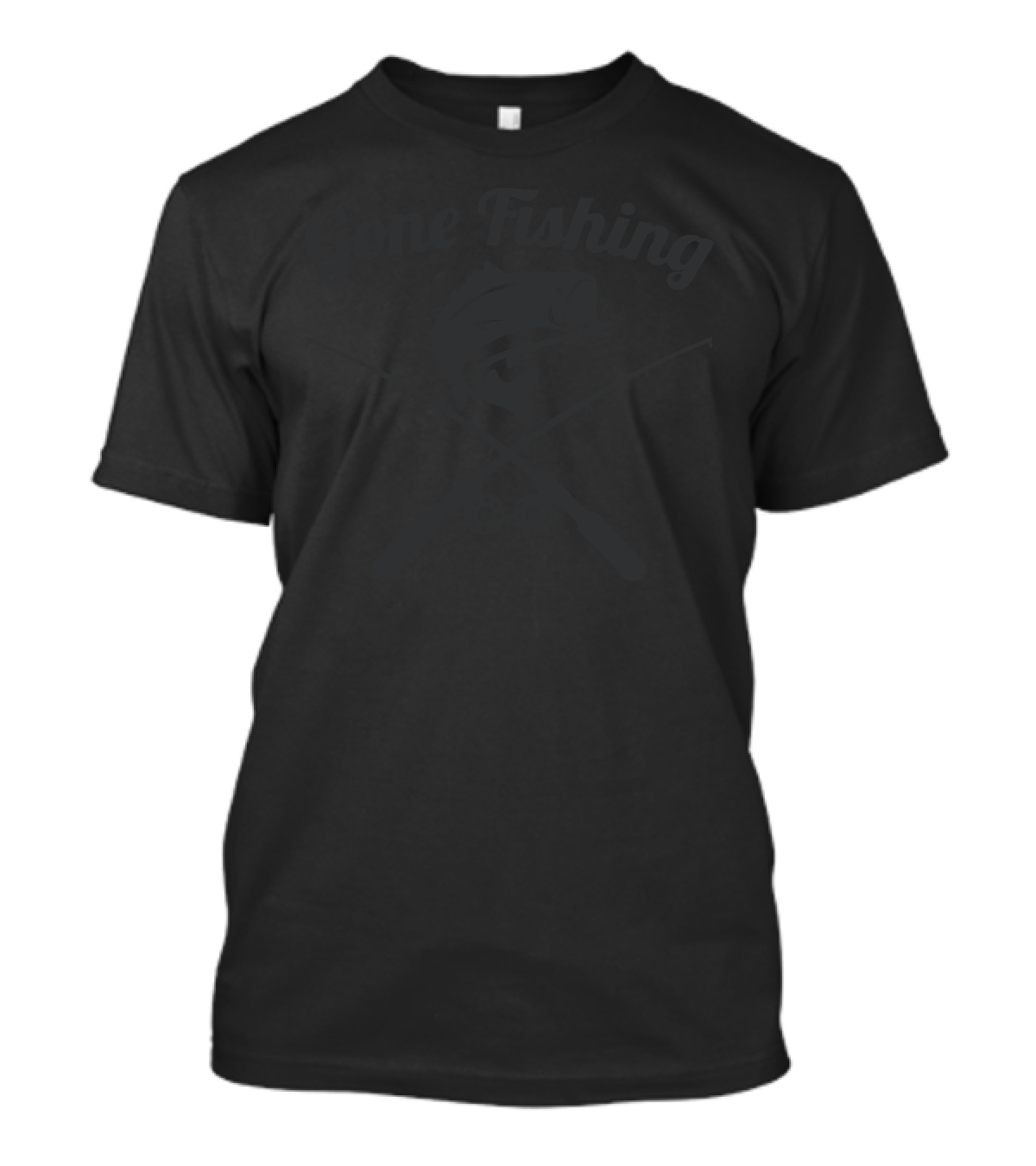 Gone Fishing Crossed Rods Fish T-Shirt
