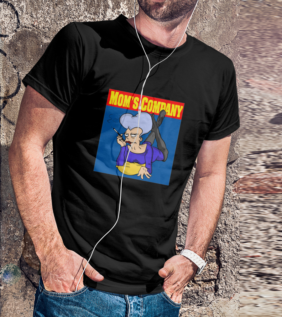 Mom's Company Futurama Mom Smoking Relaxed Pose T-Shirt