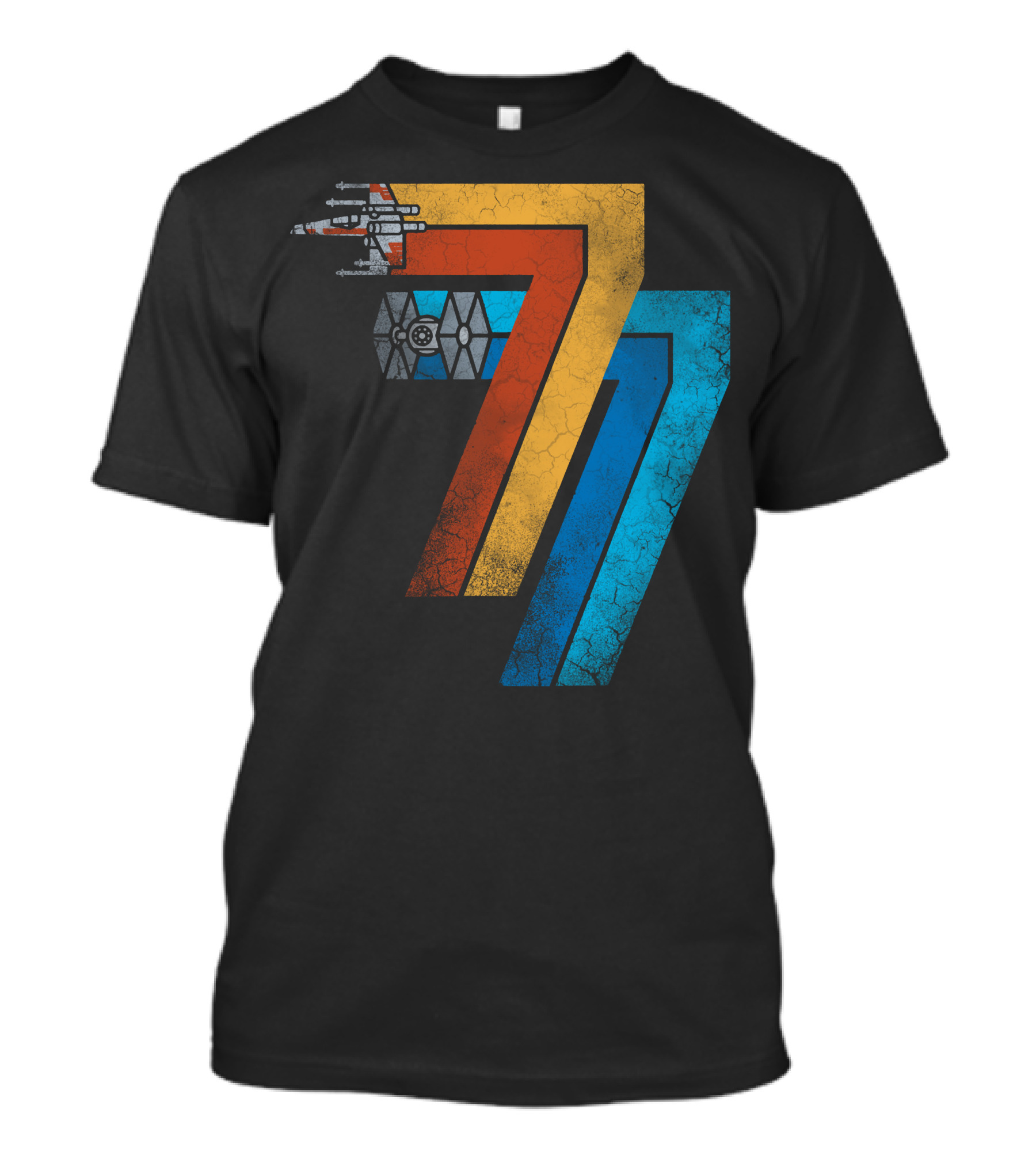 Star Wars 1977 X-Wing TIE Fighter Vintage Galaxy T-Shirt