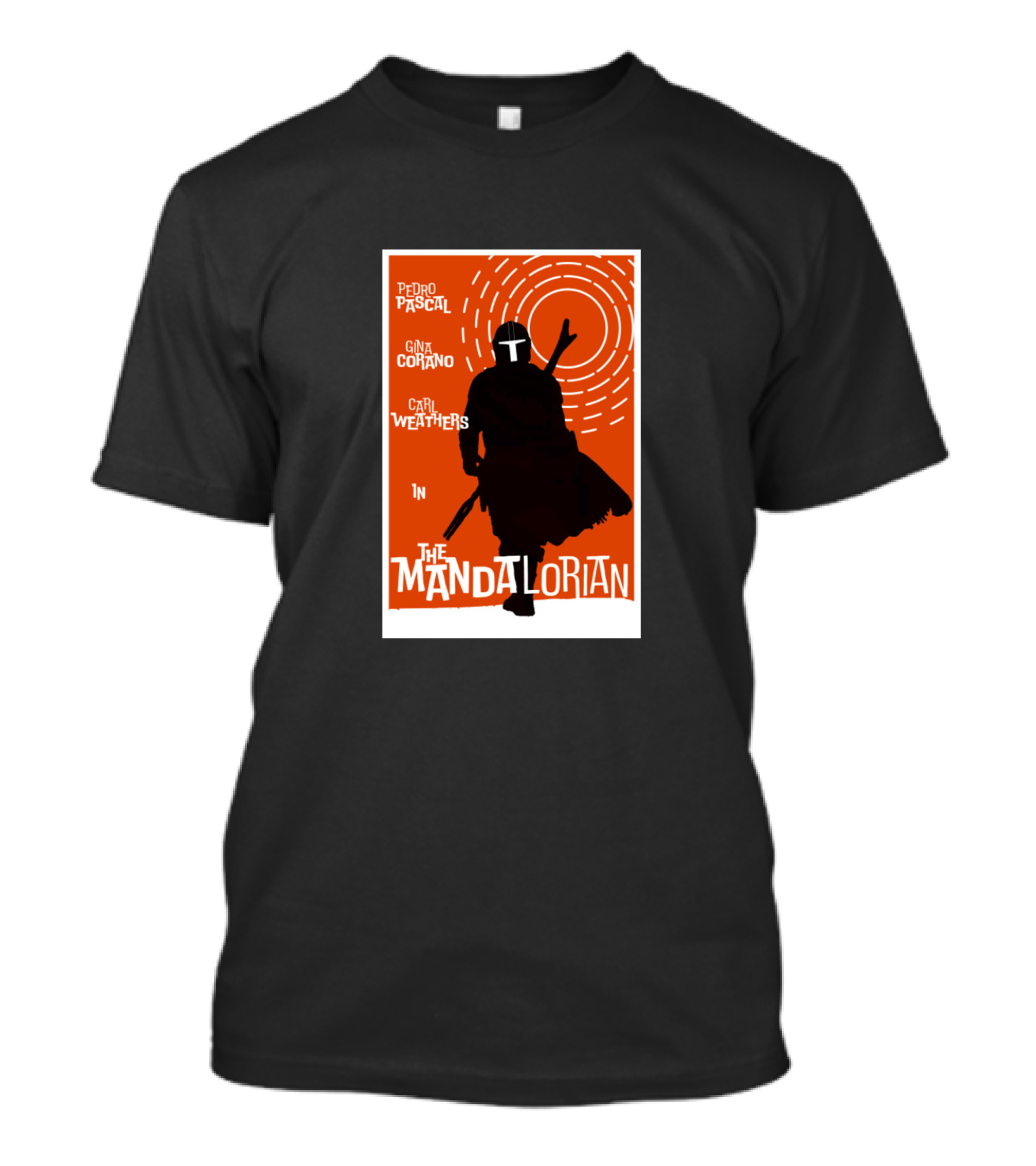 Pedro Pascal Gina Carano Carl Weathers In The Mandalorian T-Shirt