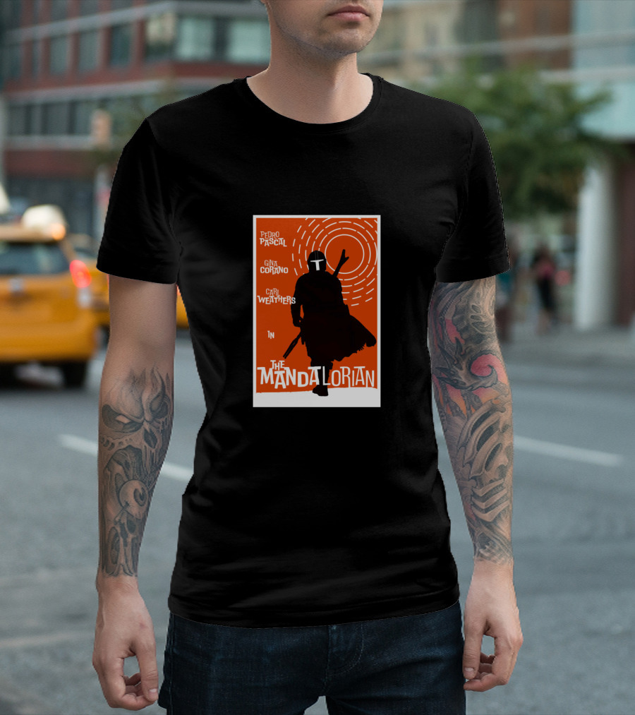Pedro Pascal Gina Carano Carl Weathers In The Mandalorian T-Shirt