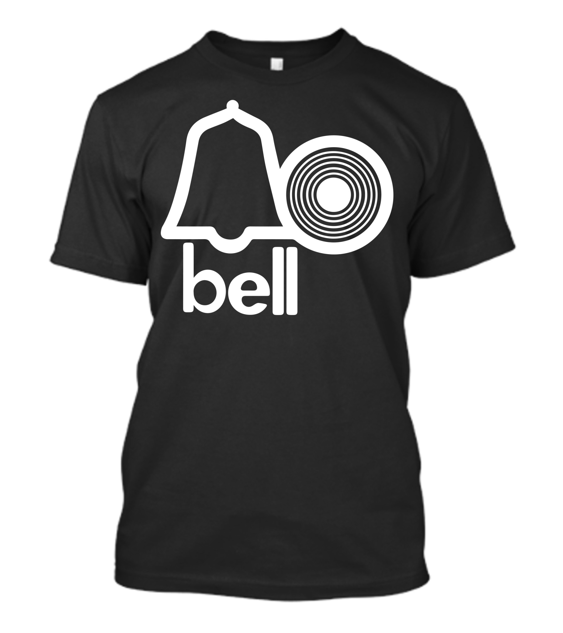 Bell Logo Circle Design White T-Shirt