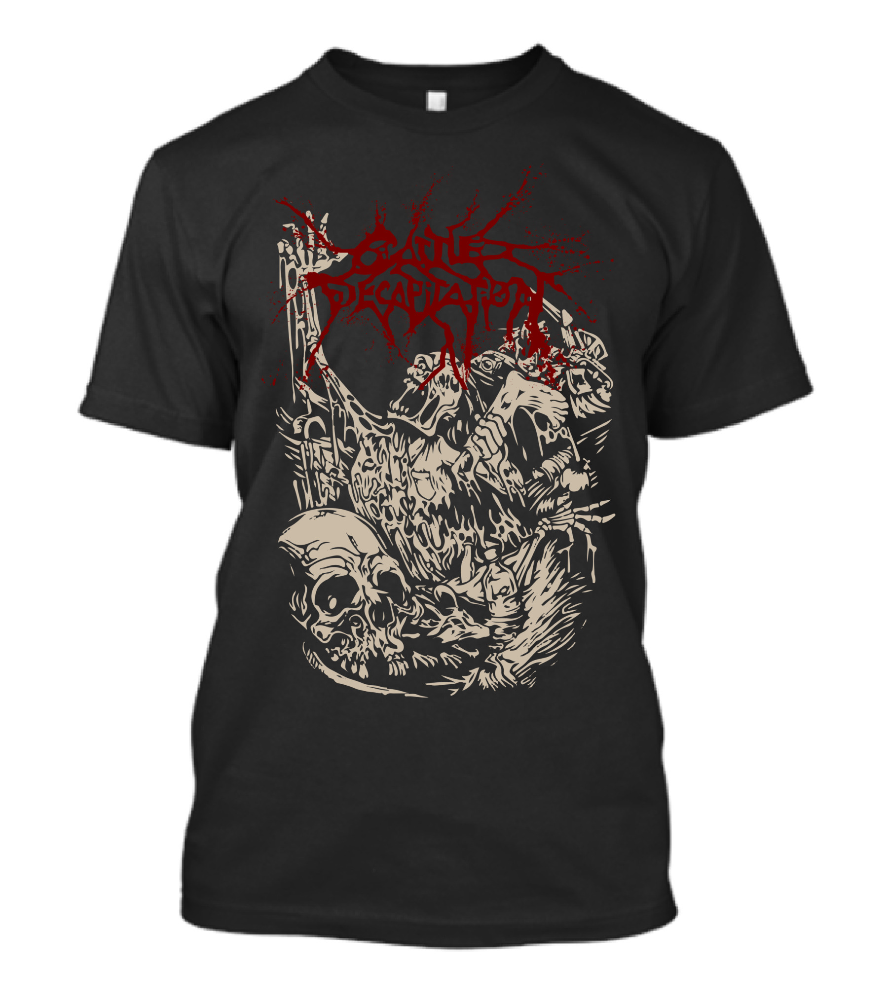 Cattle Decapitation Skull Heap Alone Landfill Decay Chaos T-Shirt