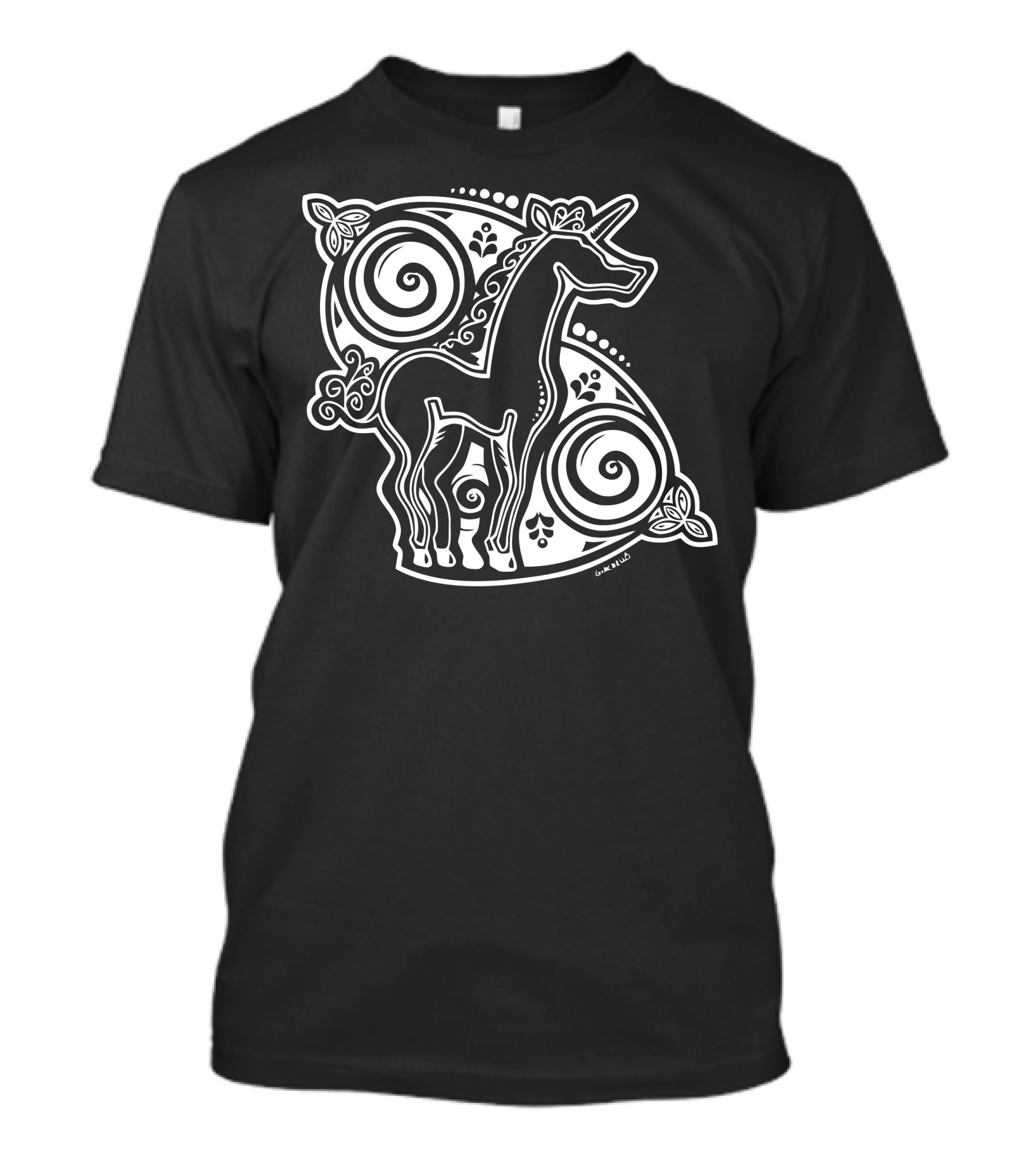Celtic Unicorn Spirals T-Shirt