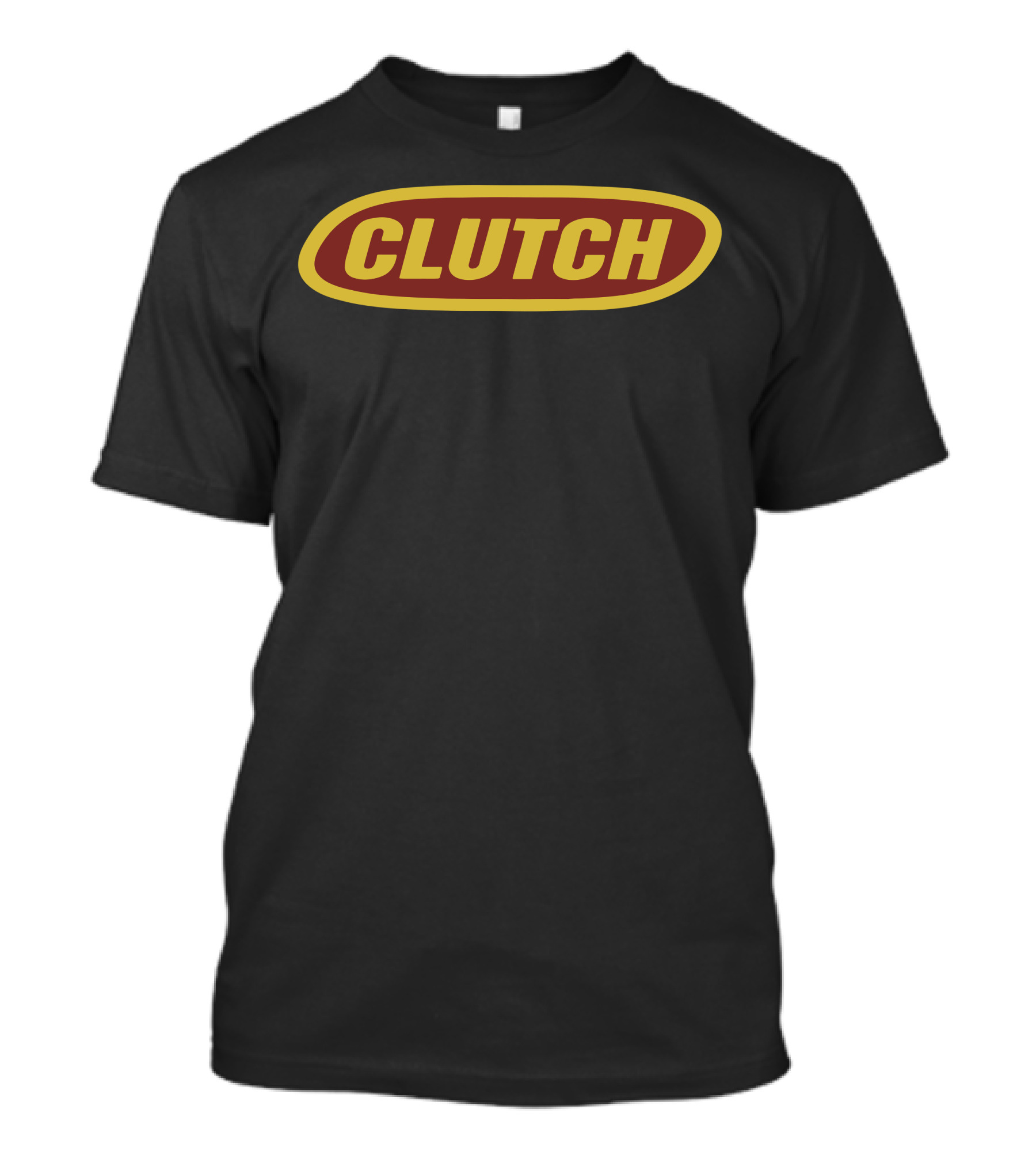 Clutch Red And Yellow Oval T-Shirt