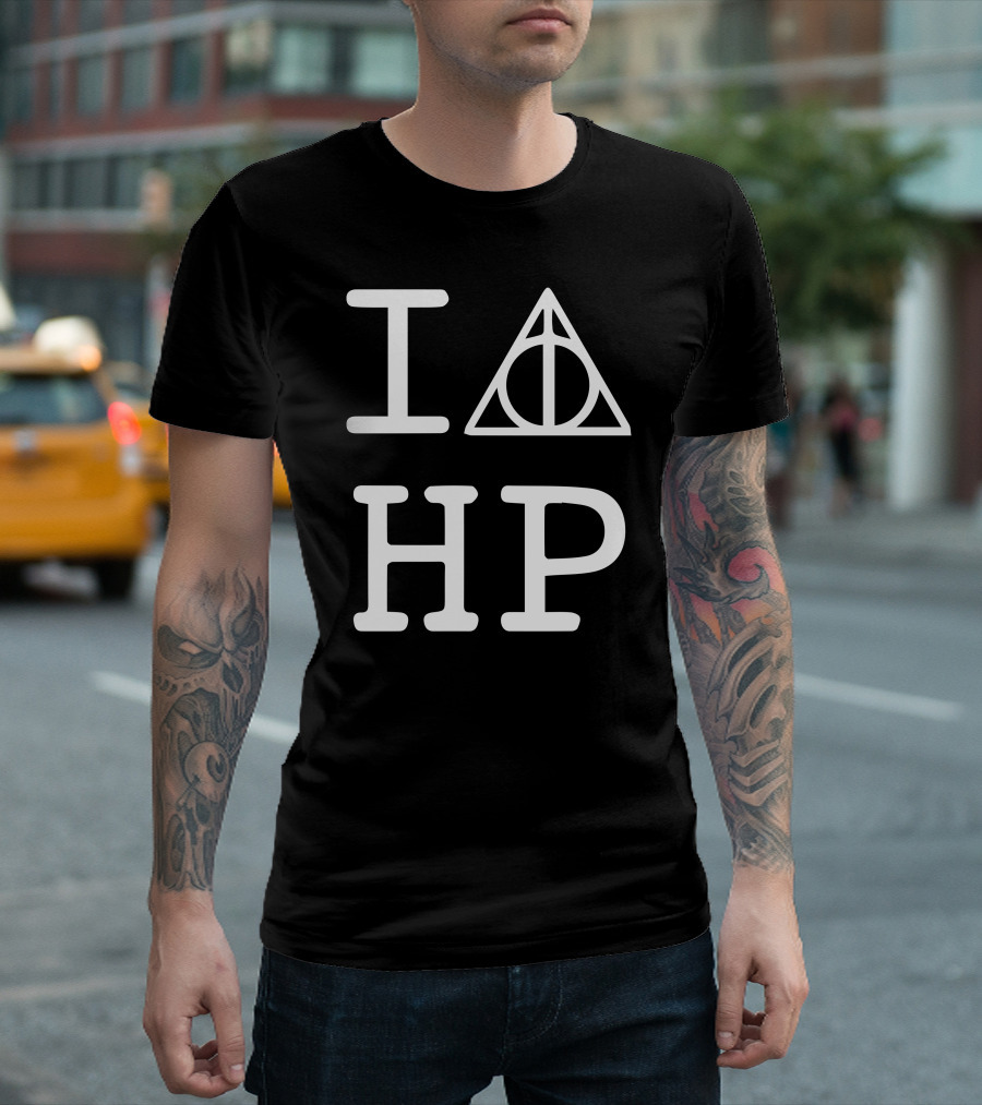 I Love HP Deathly Hallows T-Shirt
