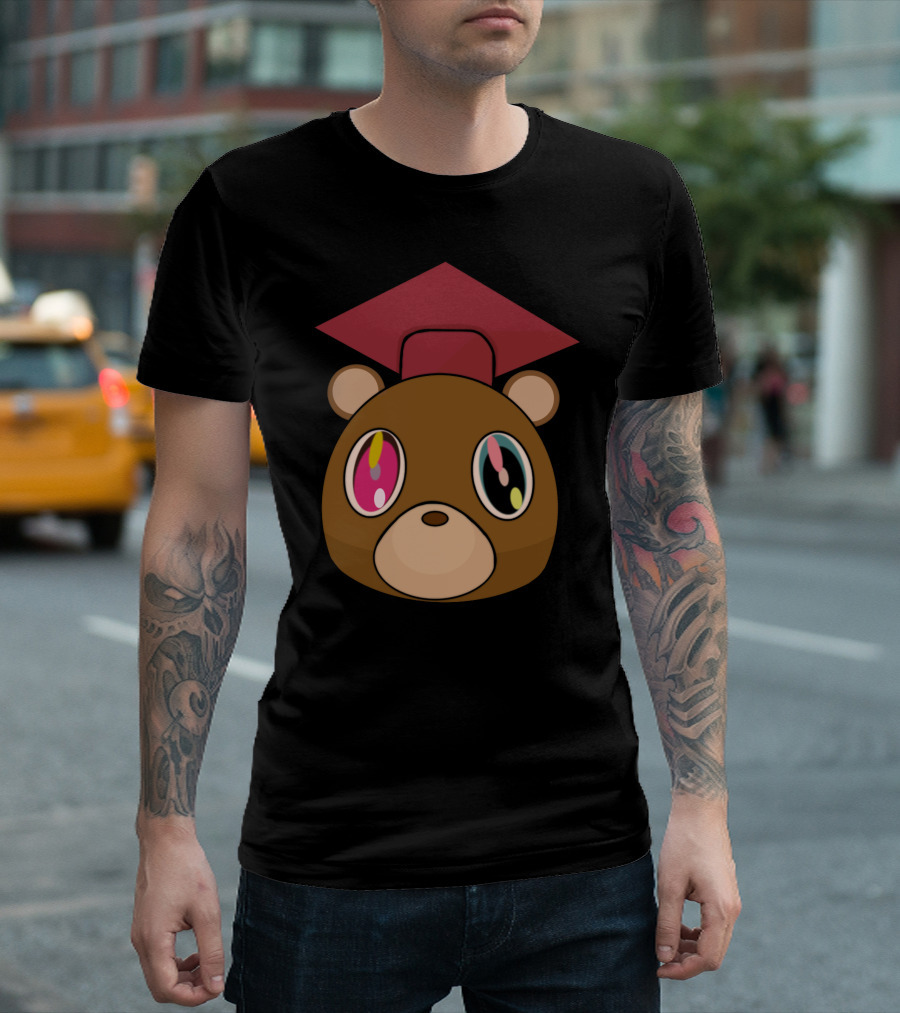 Graduation Bear Kanye West College Dropout Mascot T-Shirt