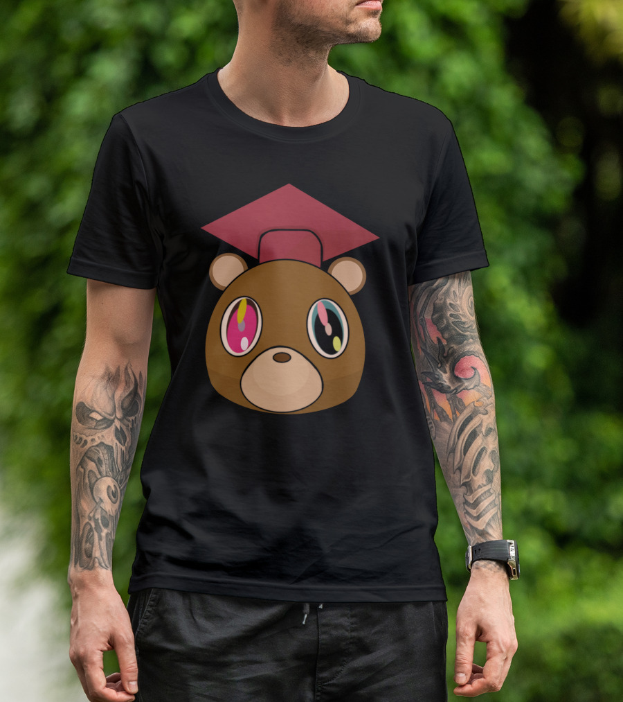 Graduation Bear Kanye West College Dropout Mascot T-Shirt