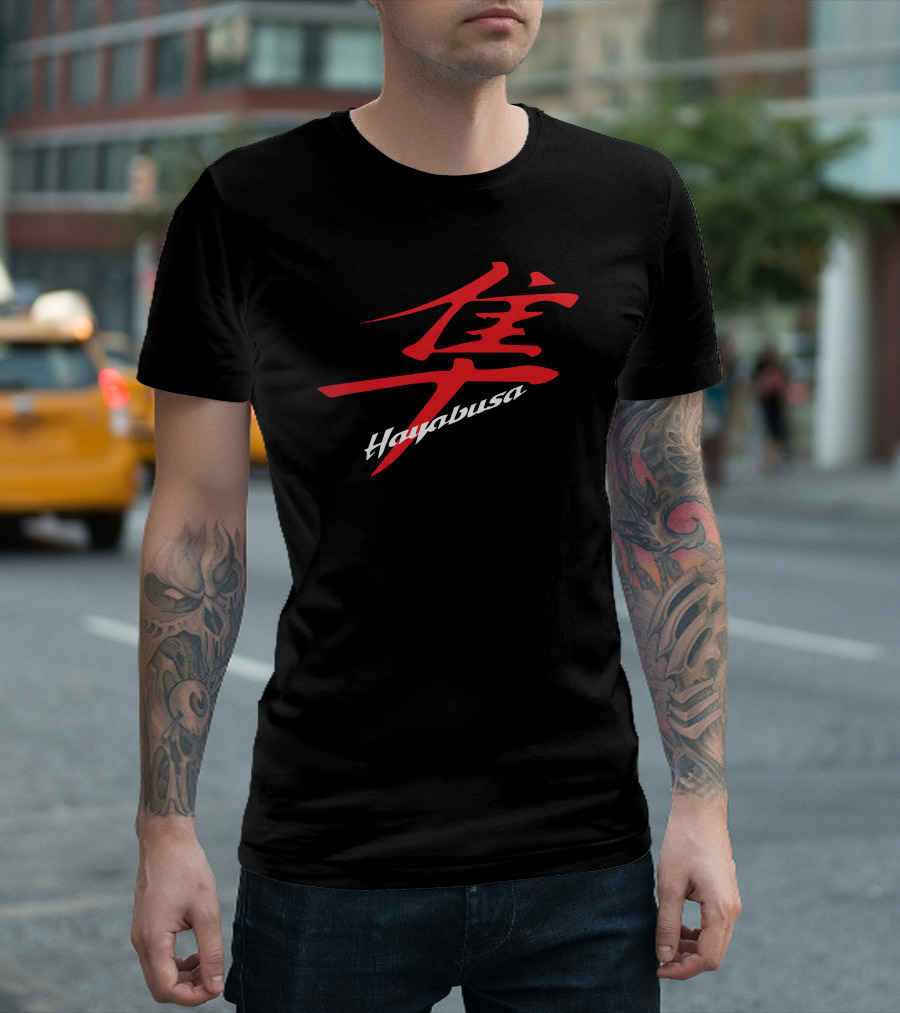 Hayabusa Red Kanji Motif T-Shirt