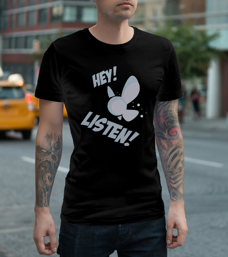 Hey Listen Navi Fairy Companion from Legend of Zelda Ocarina of Time T-Shirt