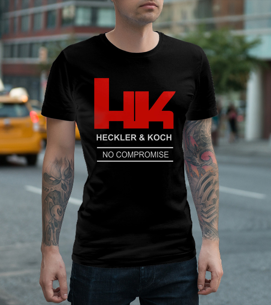 Hk Heckler And Koch Firearms Logo No Compromise T-Shirt