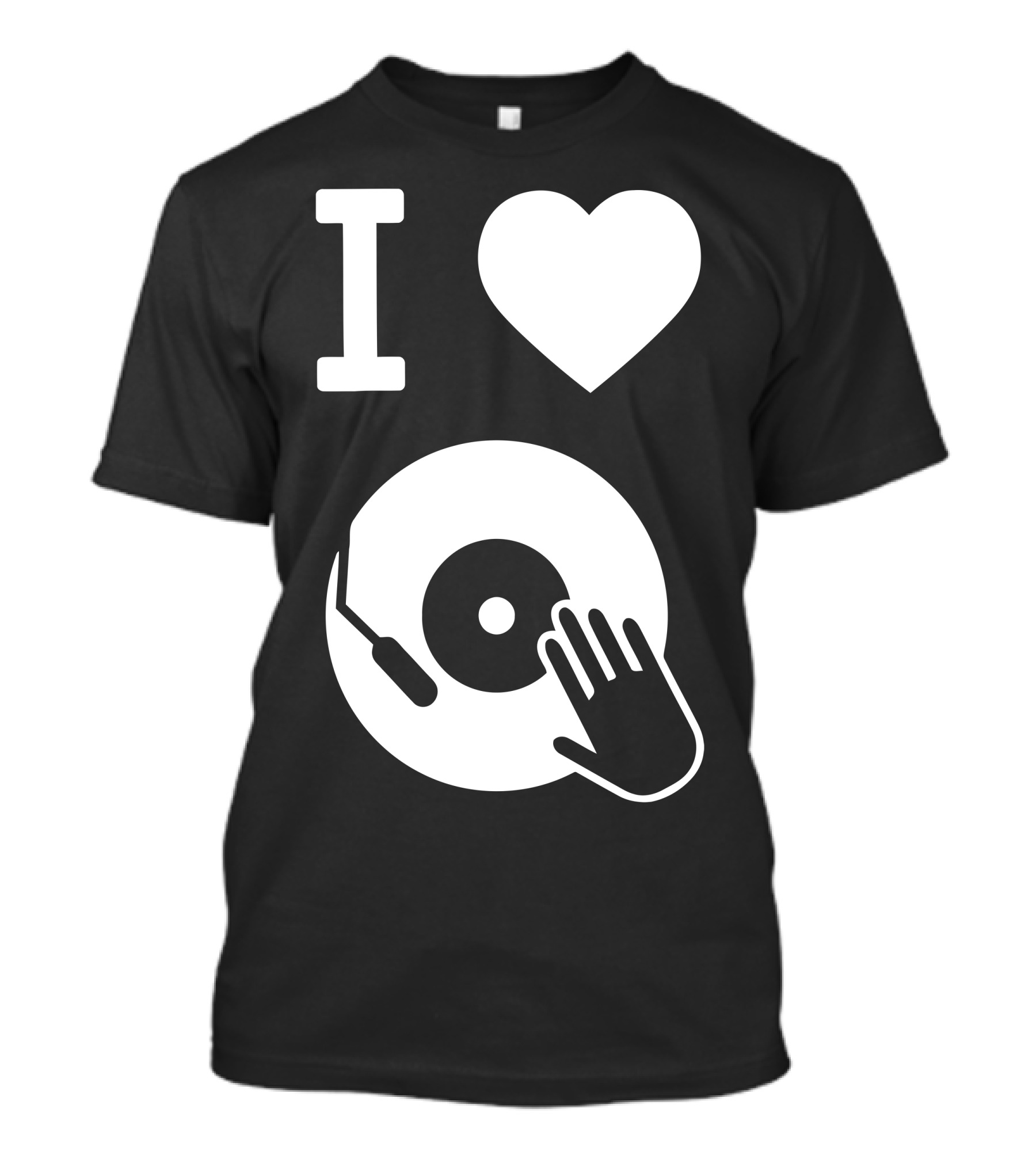 I Love Vinyl Scratching T-Shirt