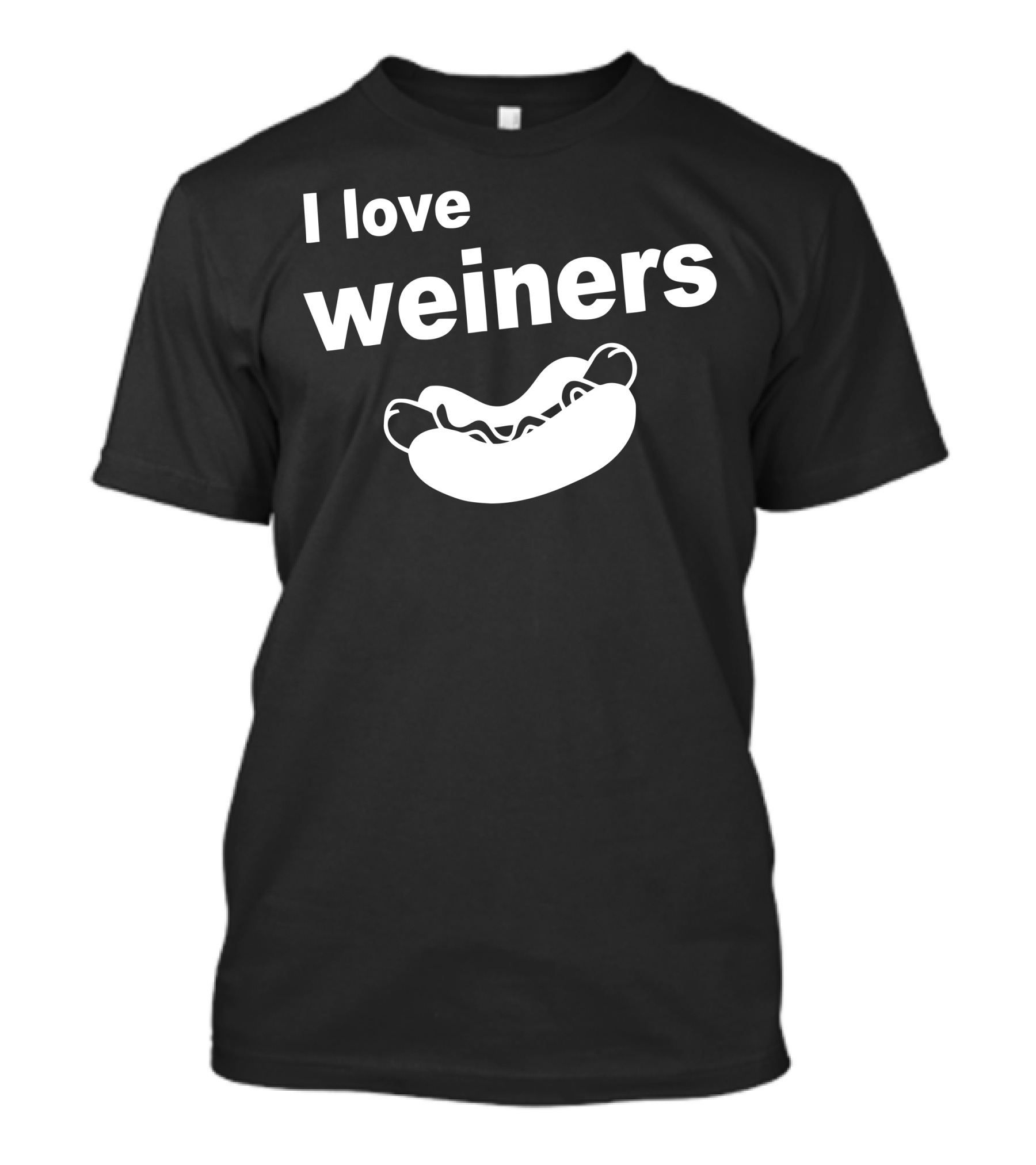I Love Weiners Hot Dog T-Shirt