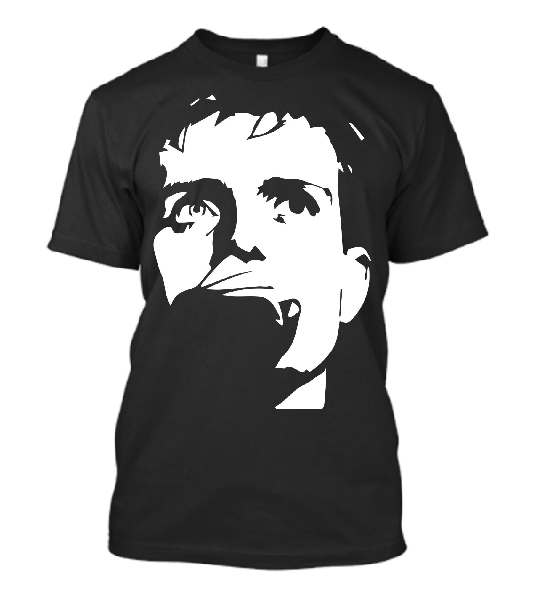 Ian Curtis Joy Division Face Silhouette Monochrome T-Shirt