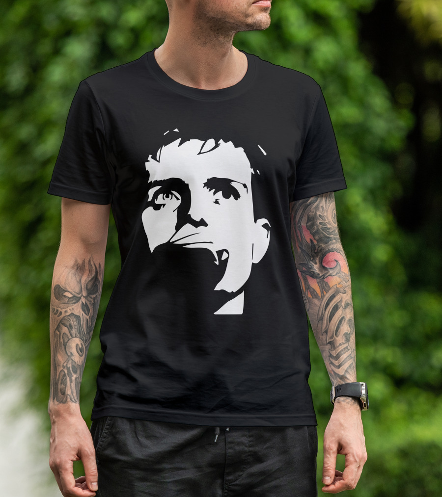 Ian Curtis Joy Division Face Silhouette Monochrome T-Shirt