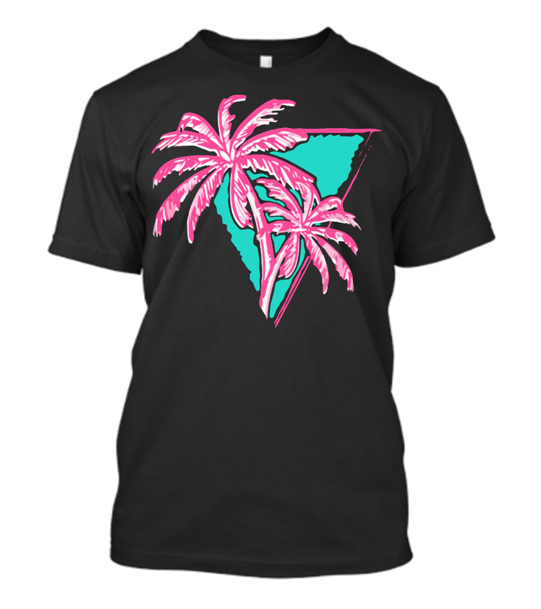 Jb Collection X Champion Tropical Palm Triangle Motif T-Shirt