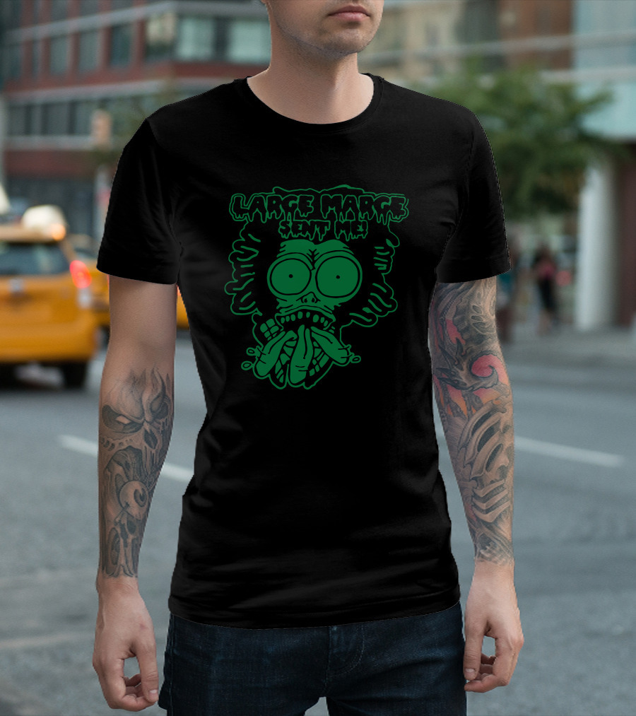 Large Marge Sent Me Gross-Out Horror Face T-Shirt