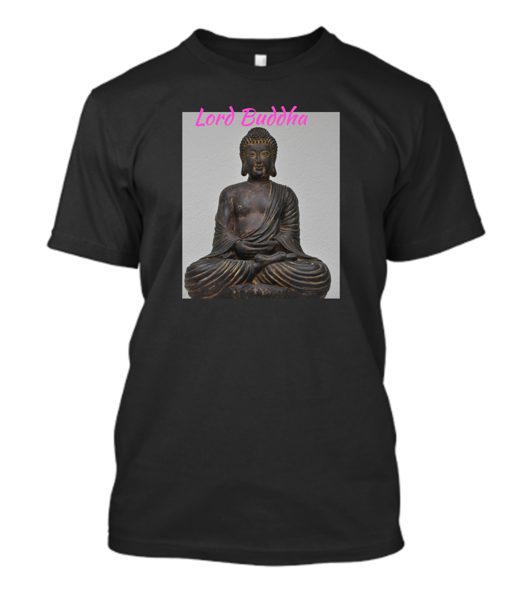 Lord Buddha Statue Meditation Calm Serene Peaceful Aura T-Shirt