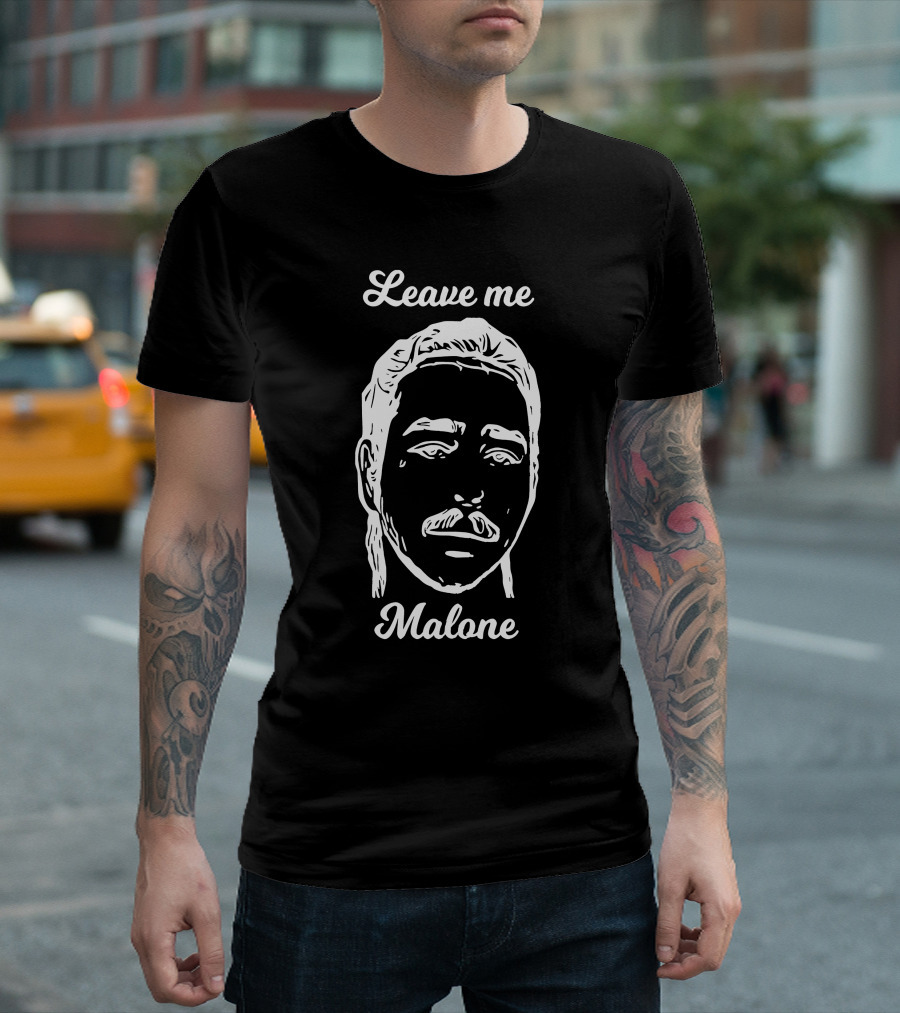 Leave Me Malone Sketch Style Iconic T-Shirt
