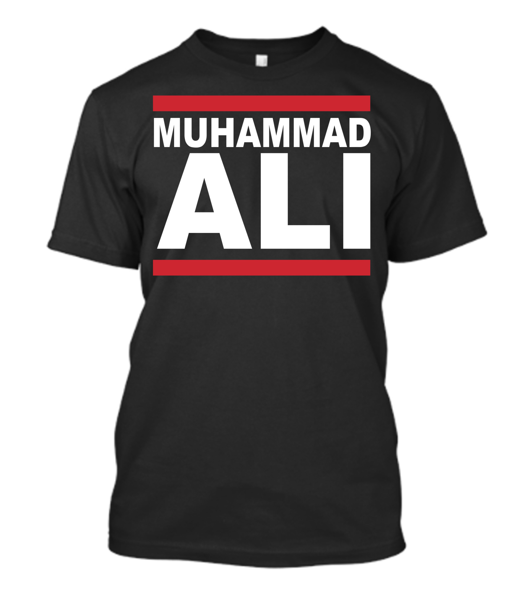 Muhammad Ali Bold Red And White Minimalist T-Shirt