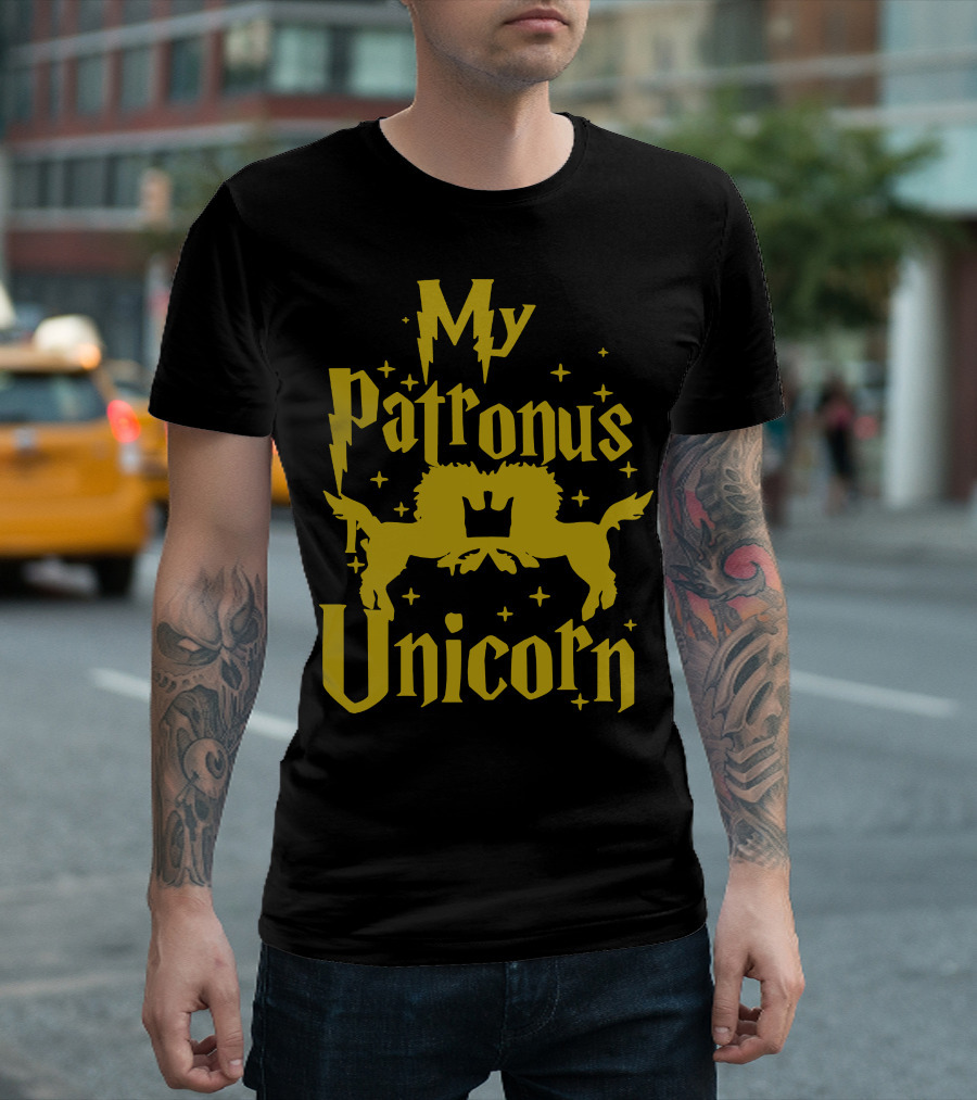 My Patronus Unicorn Golden Magical T-Shirt