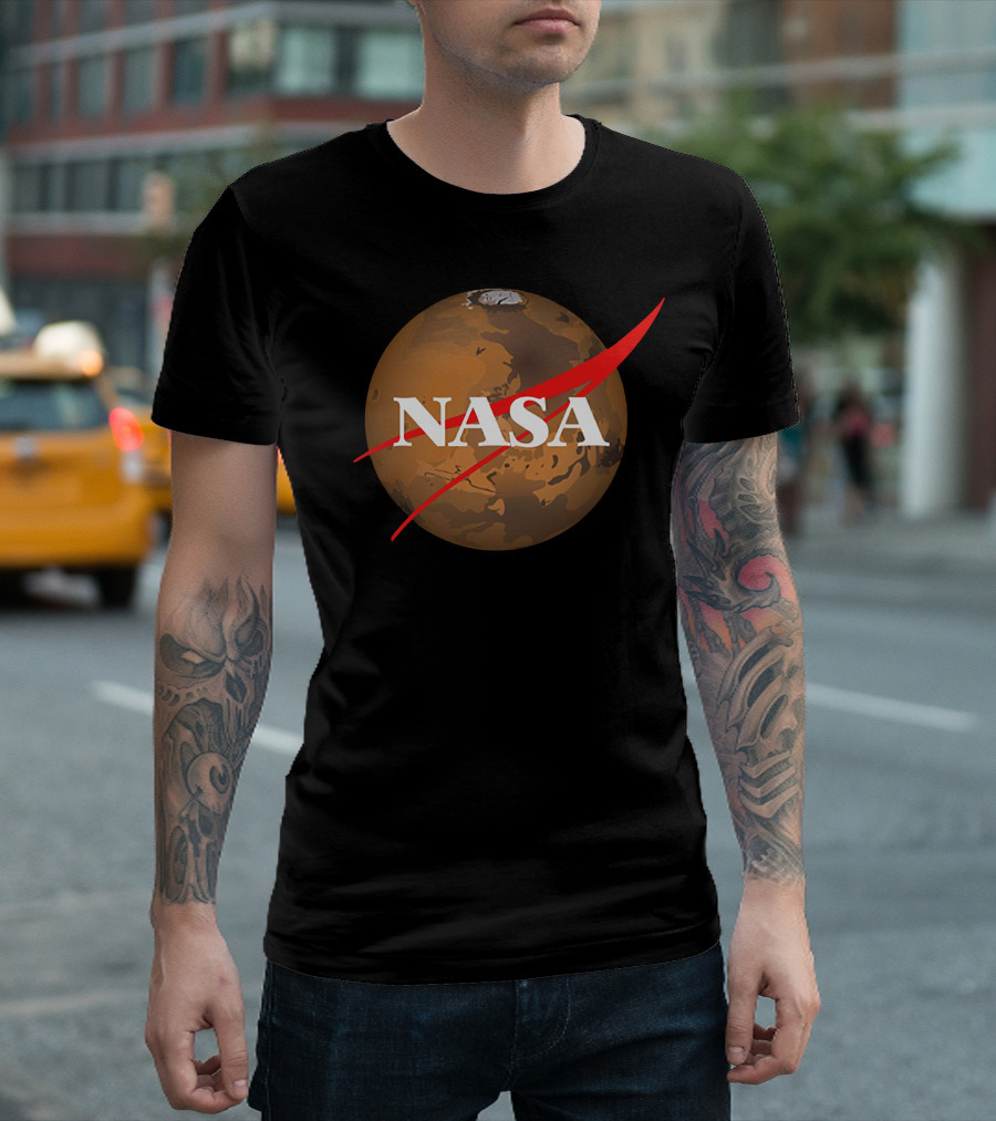 NASA Mars Exploration Space Logo Mars Planet T-Shirt