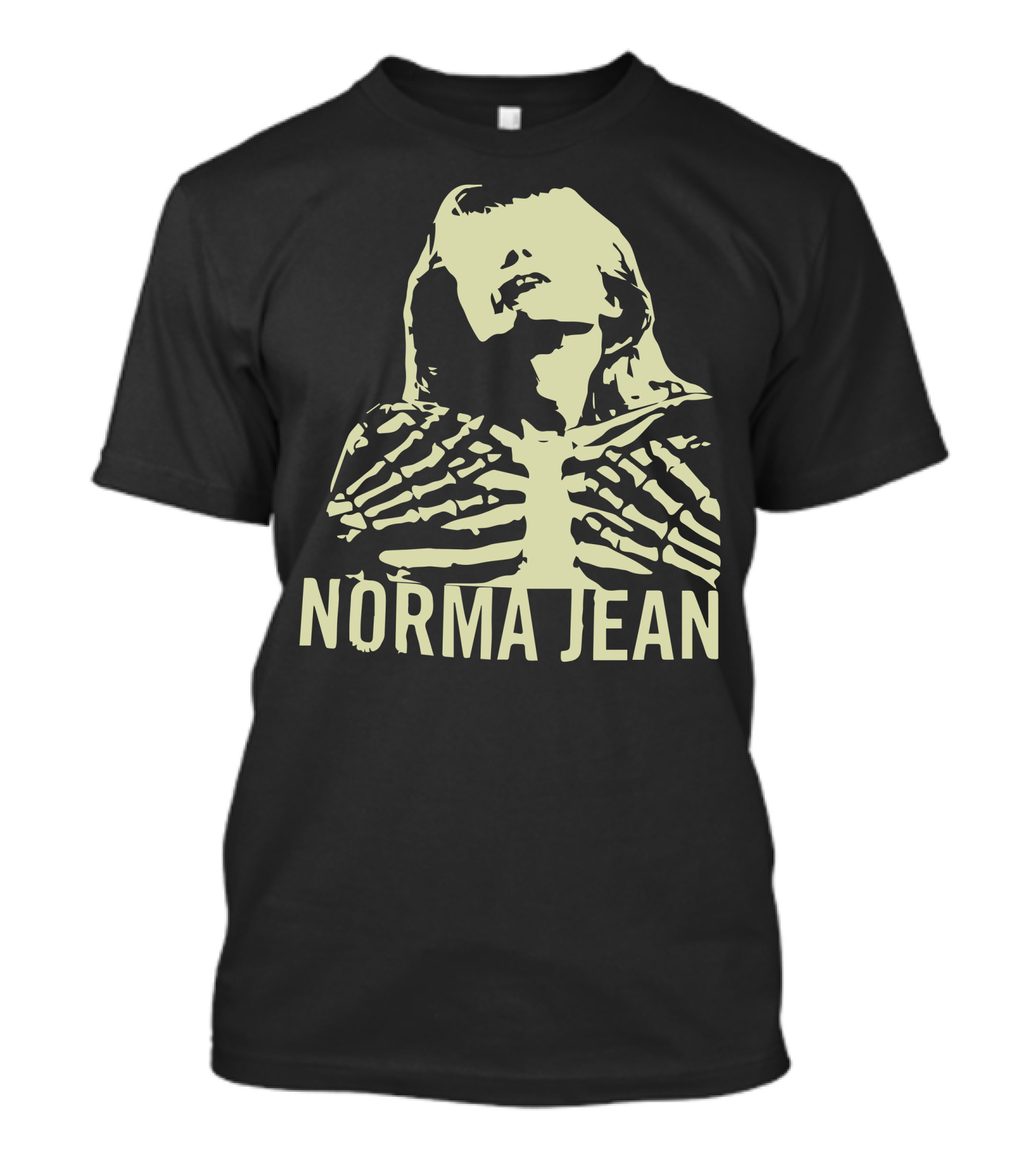 Norma Jean Skeleton Ribcage Image T-Shirt