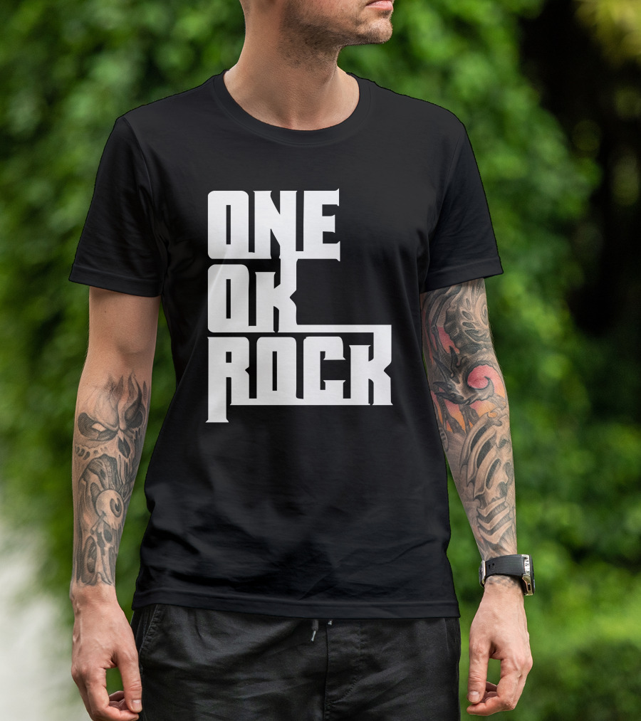 One Ok Rock Band Merchandise Text T-Shirt
